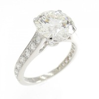 グラフ フレーム ラウンド ダイヤモンド リング 2.44CT I VVS2