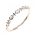 K18PG ダイヤモンド リング 0.10CT