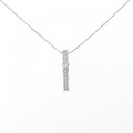 K18WG ダイヤモンド ネックレス 0.25CT