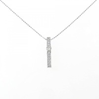 K18WG ダイヤモンド ネックレス 0.25CT