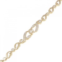 K18YG ダイヤモンド ブレスレット 1.01CT