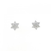 PT フラワー ダイヤモンド ピアス 0.30CT