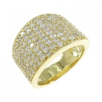 K18YG パヴェ ダイヤモンド リング 2.00CT