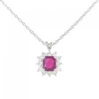 PT ルビー ネックレス 0.82CT