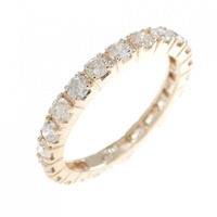 K18PG フルエタニティ ダイヤモンド リング 1.00CT