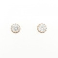 【リメイク】K18PG/ST ダイヤモンド ピアス 0.316CT 0.332CT H SI1 Good