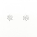 【リメイク】PT/ST ダイヤモンド ピアス 0.405CT 0.424CT D SI1 VG