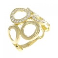 K18YG ダイヤモンド リング 0.30CT