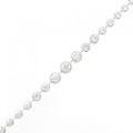 K18WG ダイヤモンド ブレスレット 1.00CT