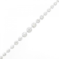 K18WG ダイヤモンド ブレスレット 1.00CT