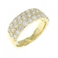K18YG パヴェ ダイヤモンド リング 2.00CT