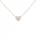 K18PG ハート ダイヤモンド ネックレス 0.31CT