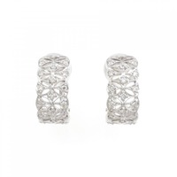 PT/K18WG ダイヤモンド ピアス/イヤリング 0.34CT