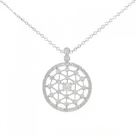 K18WG ダイヤモンド ネックレス 0.28CT