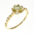 K18YG ガーネット リング 0.28CT
