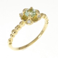 K18YG ガーネット リング 0.28CT
