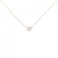 K18YG ソリティア ダイヤモンド ネックレス 0.10CT