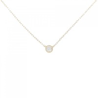 K18YG ソリティア ダイヤモンド ネックレス 0.10CT