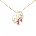 K18YG ルビー ネックレス 1.02CT