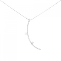 K18WG ダイヤモンド ネックレス 0.20CT