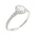 ティファニー ソレストオーバル リング 0.23CT H VS2 オーバルカット