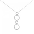 K18WG ダイヤモンド ネックレス 0.21CT