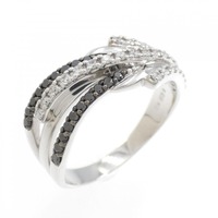 K18WG/K18BG ダイヤモンド リング 0.27CT