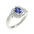 PT サファイヤ リング 0.46CT