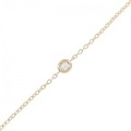 K18PG ダイヤモンド ブレスレット 0.03CT
