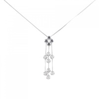 K18WG ダイヤモンド ネックレス 0.17CT