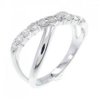 K14WG ダイヤモンド リング 0.30CT