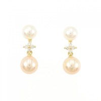 K18YG 淡水パール ピアス