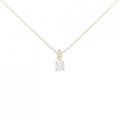 【リメイク】K18YG ダイヤモンド ネックレス 0.269CT G SI1 EXT H＆C