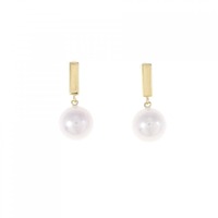 【新品】K18YG アコヤパール ピアス 6.7mm