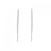 K18WG ダイヤモンド ピアス 0.10CT