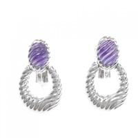 ブシュロン アメジスト イヤリング