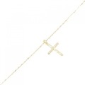 K18YG クロス ブレスレット