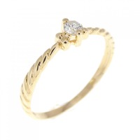 K18YG ダイヤモンド リング 0.07CT
