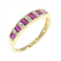K18YG ルビー リング 0.60CT