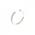 【新品】K10YG ダイヤモンド イヤ-カフ 片耳 0.13CT