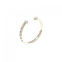 【新品】K10YG ダイヤモンド イヤ-カフ 片耳 0.13CT