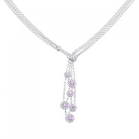 K18WG サファイヤ ネックレス 0.54CT 拡散処理未検査