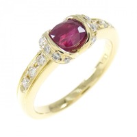 K18YG ルビー リング 0.71CT