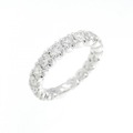 PT ハーフエタニティ ダイヤモンド ピンキー リング 1.00CT