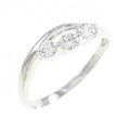 K14WG ダイヤモンド リング 0.30CT