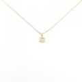 K18YG ソリティア ダイヤモンド ネックレス 0.05CT