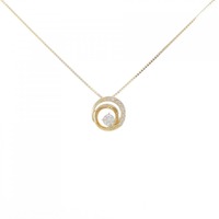 K18YG ダイヤモンド ネックレス 0.15CT