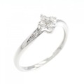 PT フラワー ダイヤモンド リング 0.15CT