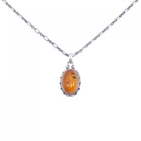 ジョージ ジェンセン 琥珀 ネックレス