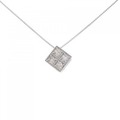 K18WG ダイヤモンド ネックレス 0.26CT